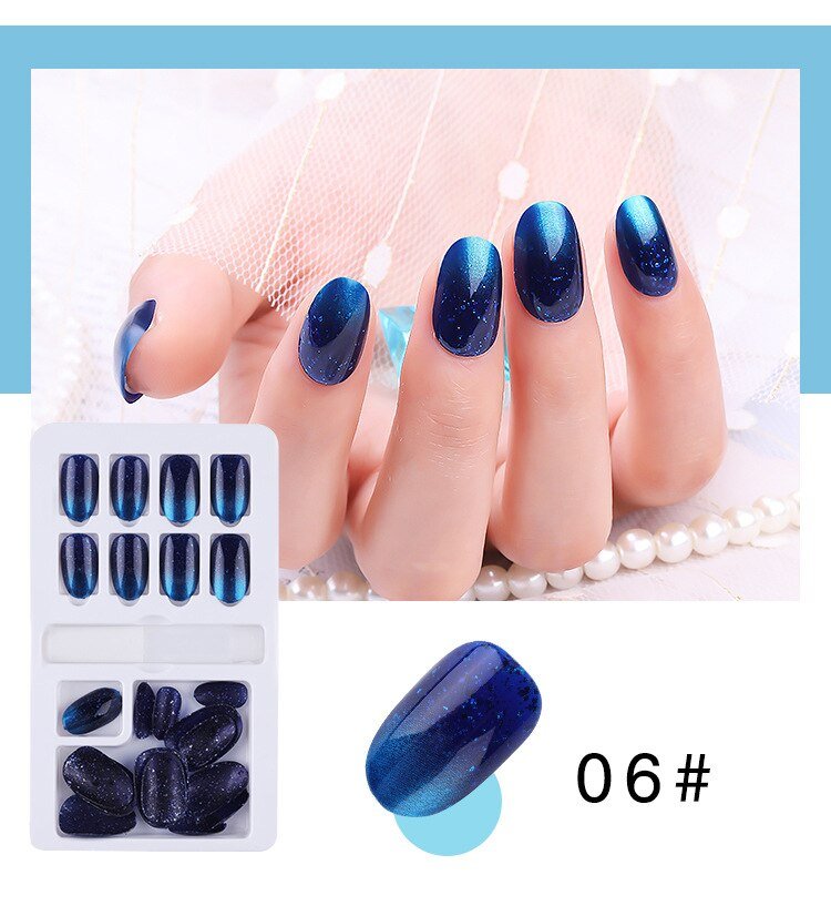 24/30Pcs Fake Nails With Glue Press On Nails Nail Tips With Jelly Double-sided Tape Natural Extension Nail Art - DunbiBeauty, LLC