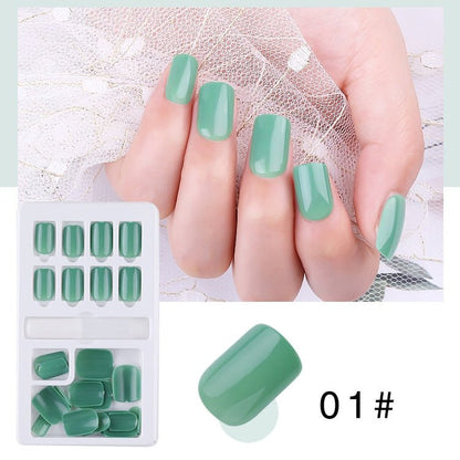 24/30Pcs Fake Nails With Glue Press On Nails Nail Tips With Jelly Double-sided Tape Natural Extension Nail Art - DunbiBeauty, LLC