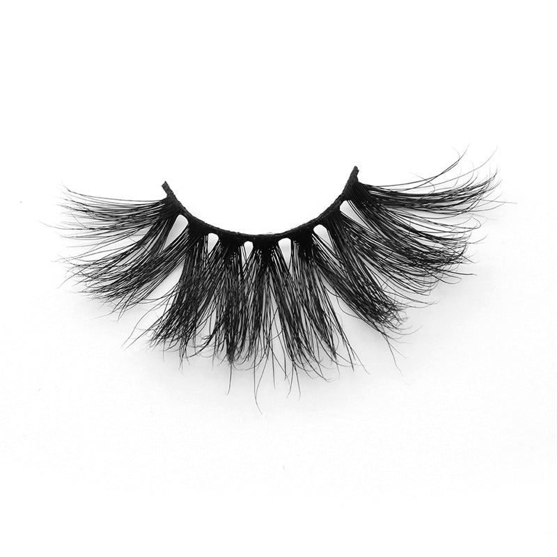 25mm Mink Hair False Eyelashes 3D Eyelashes Lengthening And Thick Mink Eyelashes European And American Cross-border Supply - DunbiBeauty, LLC