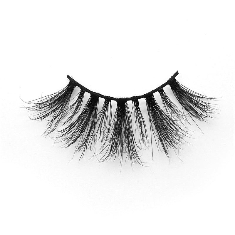 25mm Mink Hair False Eyelashes 3D Eyelashes Lengthening And Thick Mink Eyelashes European And American Cross-border Supply - DunbiBeauty, LLC