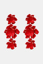 Flower Shape Zinc Alloy Dangle Earrings