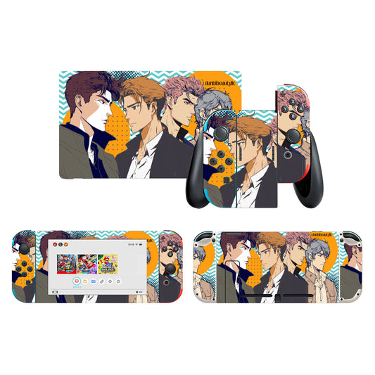 Nintendo Switch Game Console Stickers ｜PVC - Anime, Nostalgia, Guy Crush, Boys, Emotions, Friendship, Handsome (Designed by Dunbi)