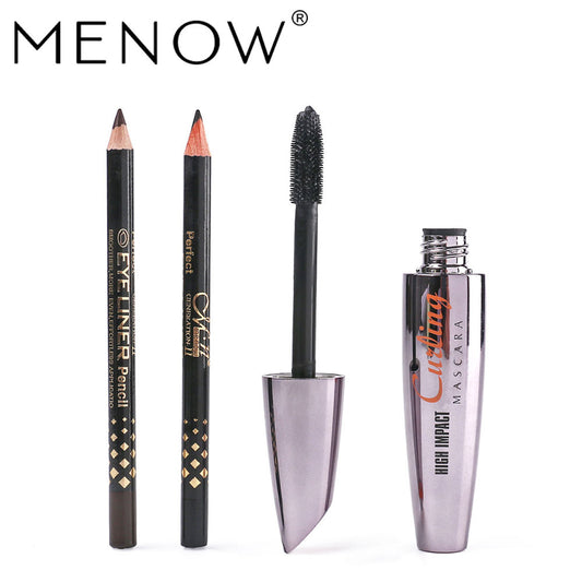 MENOW M12002 Thick Mascara + Two-Color Eyeliner Black/Brown Hypersku