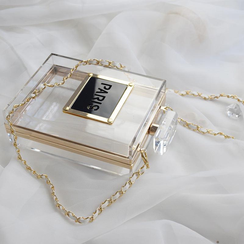 Perfume Bottle Transparent  Clutch nihaodropshipping