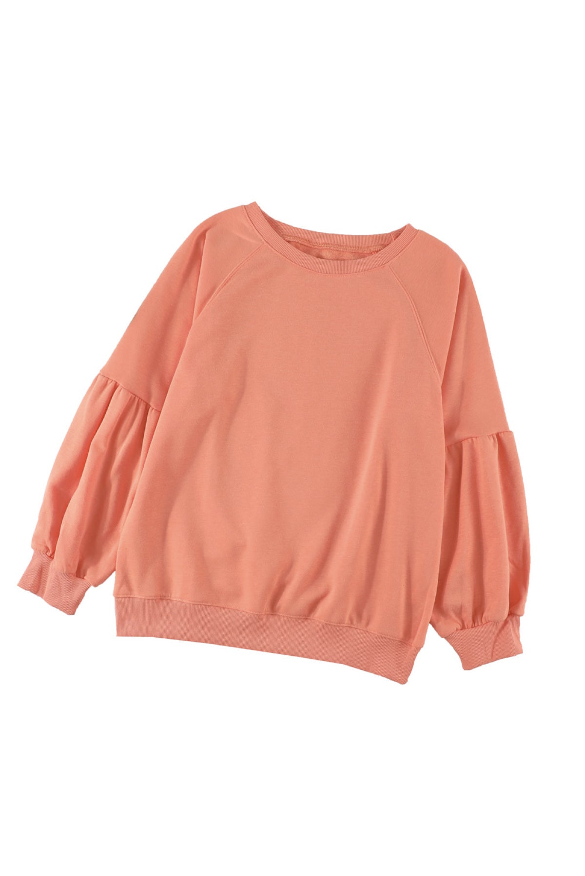 Raglan Patchwork Sleeve Pullover Sweatshirt Kiwidrop