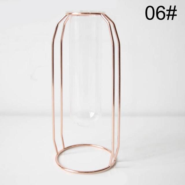 Nordic Simple Golden Glass Vase Zendrop