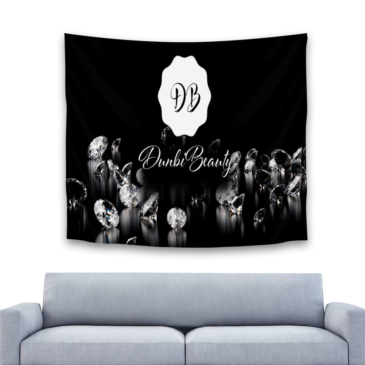 Tapestry(29×37inch) | Polyester - DUNBIBEAUTYLLC Logo (Designed by Dunbi)