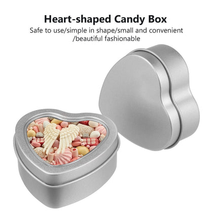 2PCS Heart Shape Metal Storage Box - DunbiBeauty, LLC