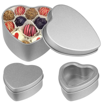 2PCS Heart Shape Metal Storage Box - DunbiBeauty, LLC