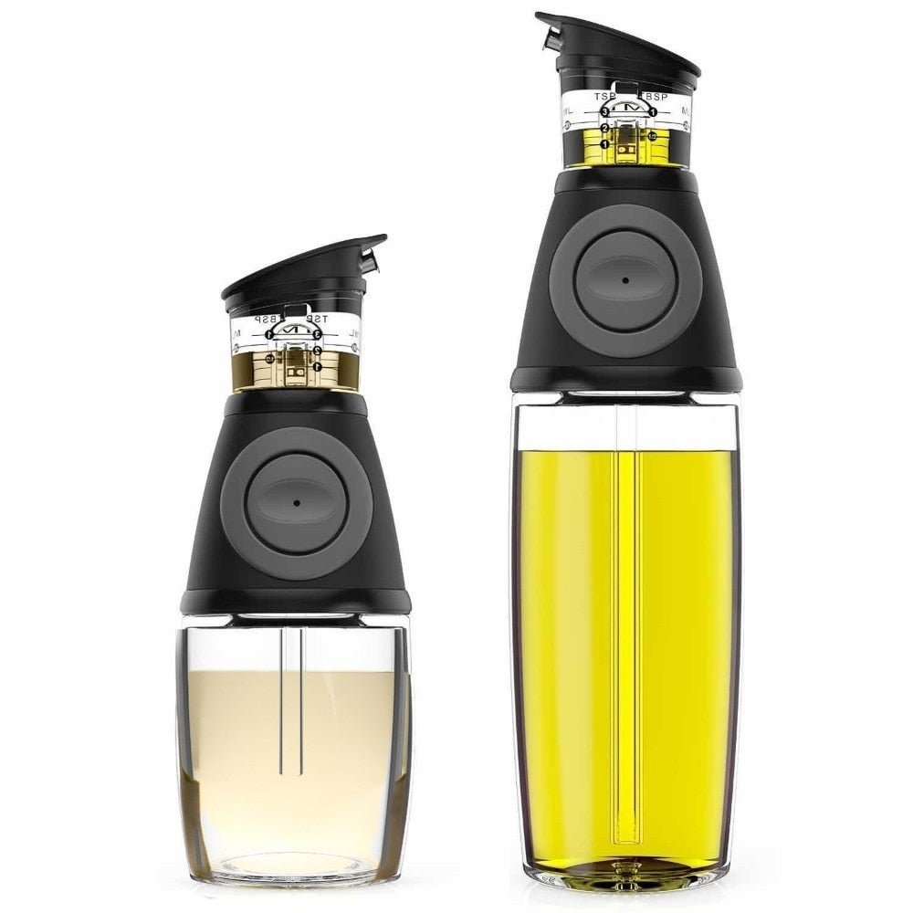 2pcs/set 9/17oz Olive Oil Dispenser Bottle Set Oil Vinegar Cruet with Drip-Free Spouts Kitchen Gadgets - DunbiBeauty, LLC