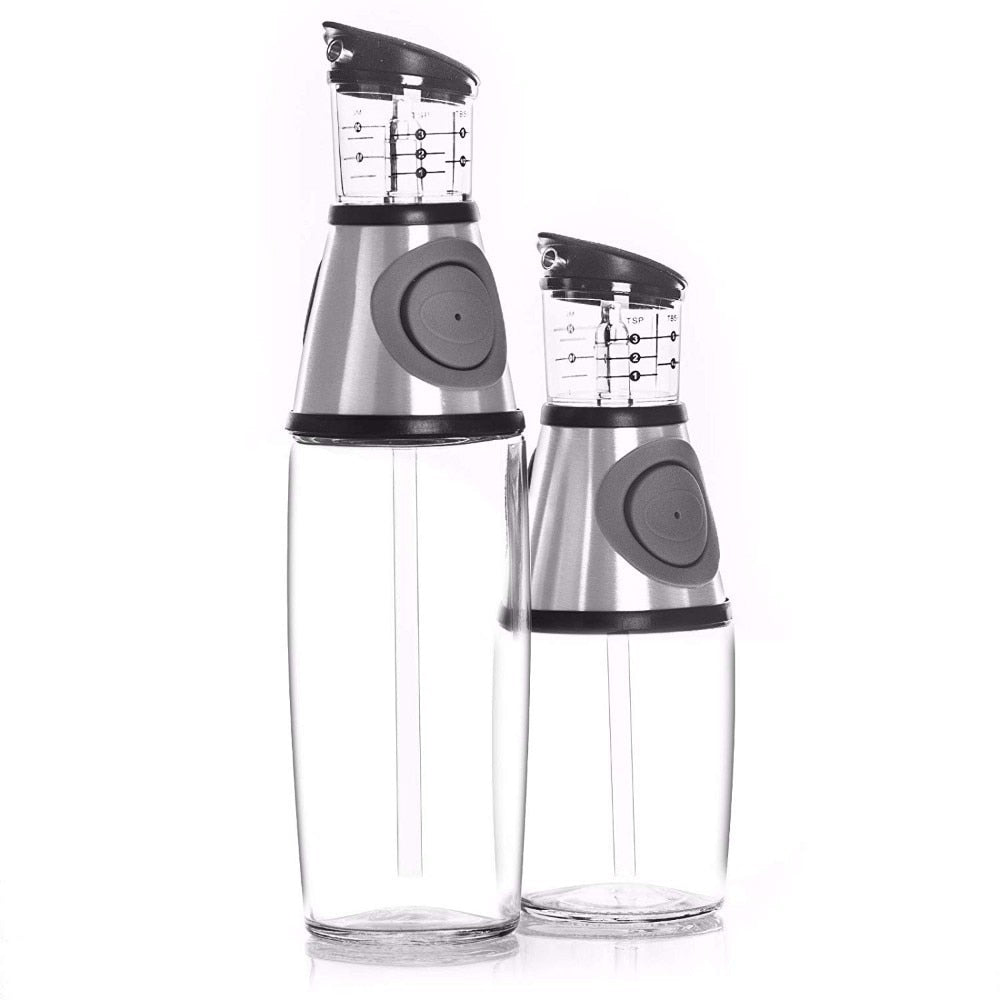 2pcs/set 9/17oz Olive Oil Dispenser Bottle Set Oil Vinegar Cruet with Drip-Free Spouts Kitchen Gadgets - DunbiBeauty, LLC