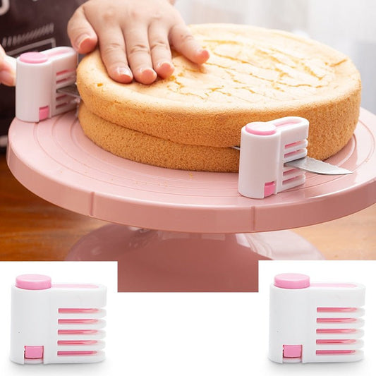 2PCS/Set Kitchen Utensil Gadget Accessories Bread Adjustable Cake Cutter Adjustable Leveler Slicer Cutting Fixator Kitchen Tools Supplies - DunbiBeauty, LLC