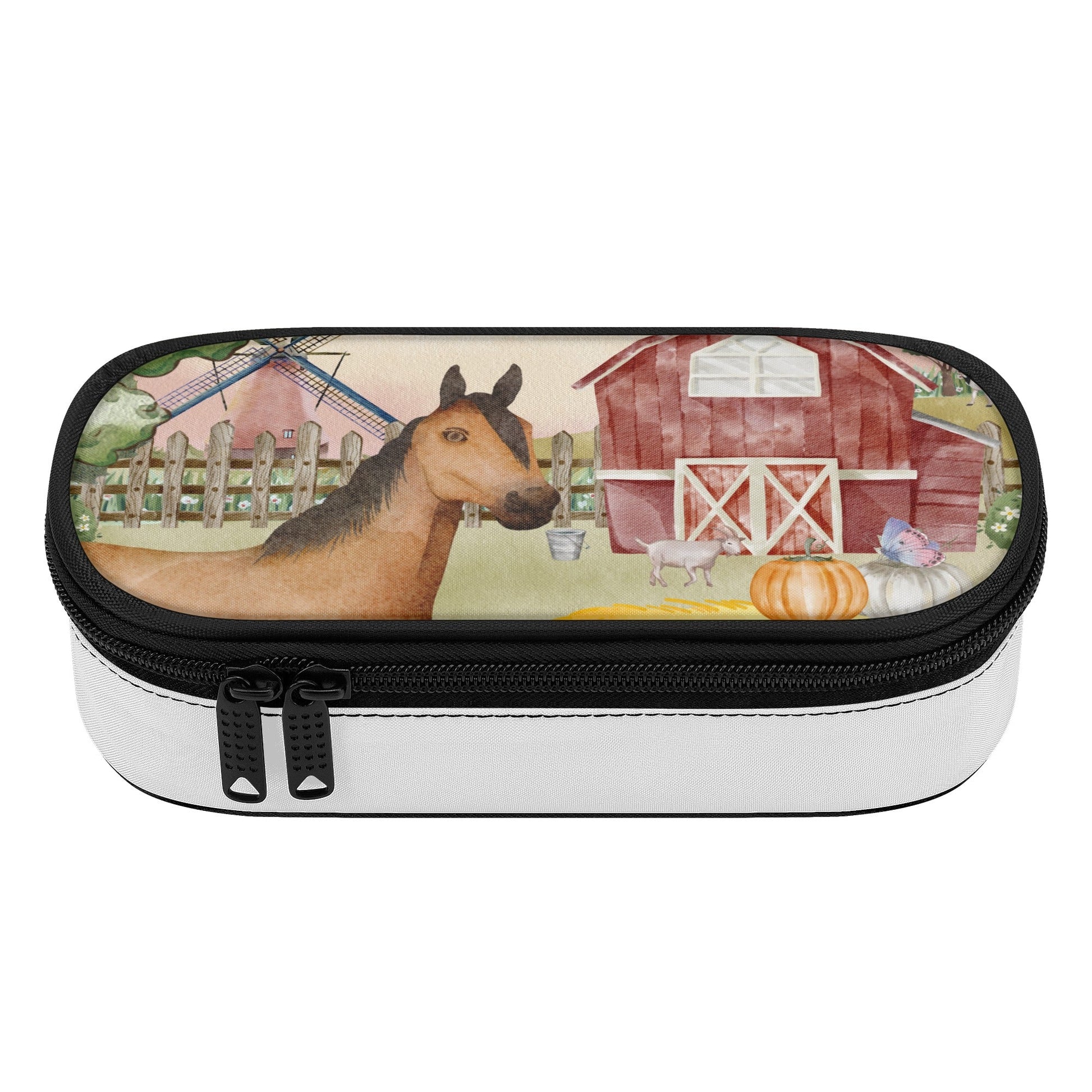 3-Layer Pencil Case Hanging Around the Farm (Designed by Dunbi) - DunbiBeauty, LLC