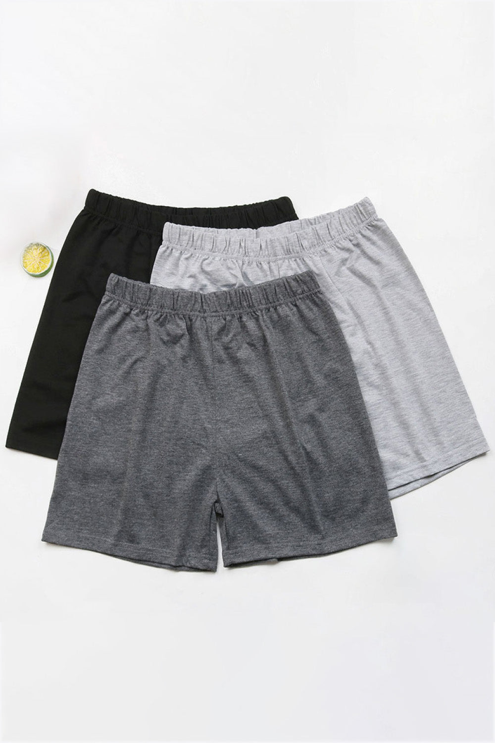 3-Pack Elastic Waist Shorts - DunbiBeauty, LLC