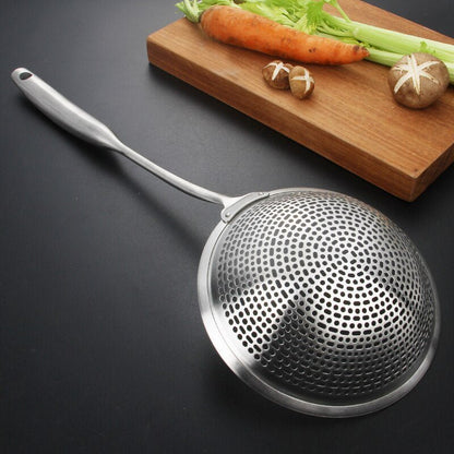 304 Stainless Steel Skimmer Strainer Colander Mesh Deep Fryer Oil Frying Scoop Noodles Dumpling Sieve Kitchen Tools Kitchenware - DunbiBeauty, LLC