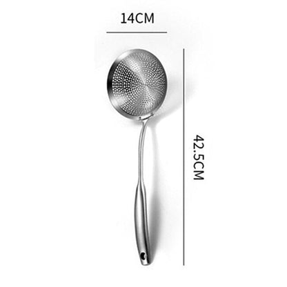 304 Stainless Steel Skimmer Strainer Colander Mesh Deep Fryer Oil Frying Scoop Noodles Dumpling Sieve Kitchen Tools Kitchenware - DunbiBeauty, LLC