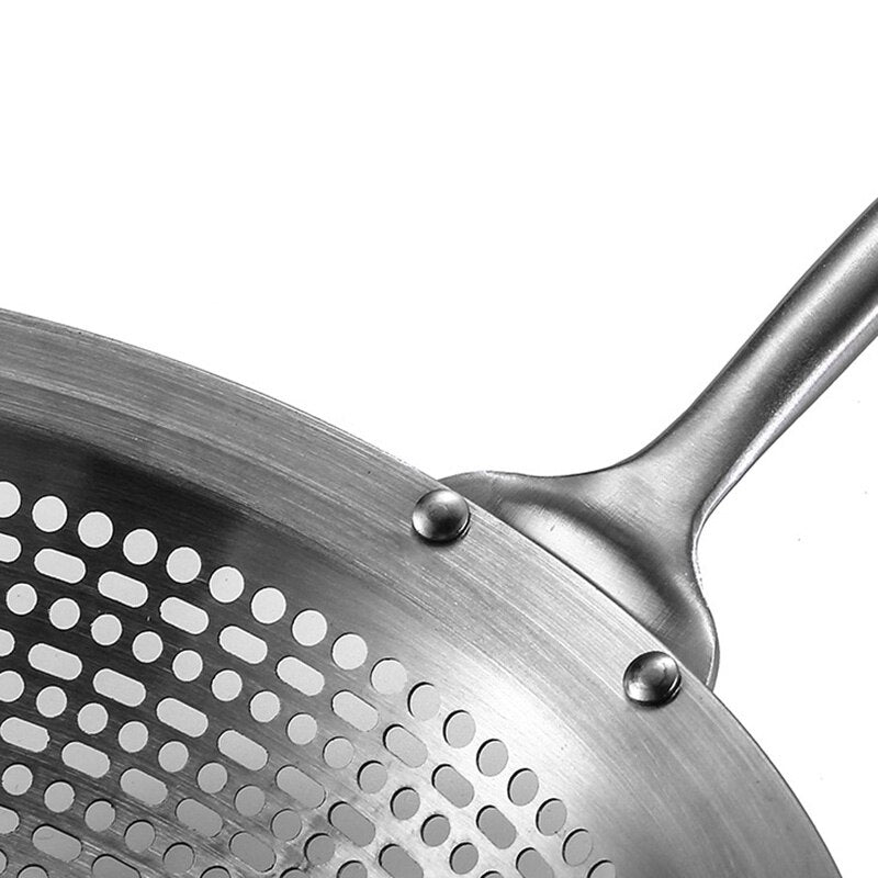 304 Stainless Steel Skimmer Strainer Colander Mesh Deep Fryer Oil Frying Scoop Noodles Dumpling Sieve Kitchen Tools Kitchenware - DunbiBeauty, LLC