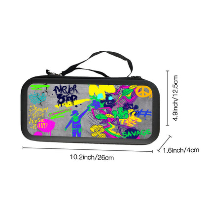 Nintendo Switch Storage Bag (Double-Sided Printing)｜Eva Material - Graffiti, Paint, Art, Spray Painting, Don't Give Up, Inspirational, Motivational (Designed by Dunbi)