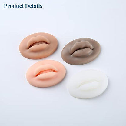 AOOLADA - 5D Soft Silicone Realistic Lip Practice Module For Semi Permanent Make Up - Lip Tattoo - PMU Supplies Tattoo Practice Lips