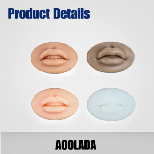 AOOLADA - 5D Soft Silicone Realistic Lip Practice Module For Semi Permanent Make Up - Lip Tattoo - PMU Supplies Tattoo Practice Lips