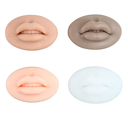 AOOLADA - 5D Soft Silicone Realistic Lip Practice Module For Semi Permanent Make Up - Lip Tattoo - PMU Supplies Tattoo Practice Lips