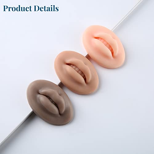 AOOLADA - 5D Soft Silicone Realistic Lip Practice Module For Semi Permanent Make Up - Lip Tattoo - PMU Supplies Tattoo Practice Lips