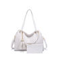 Retro Shoulder Strap Tassel Tote Bag Set Kiwidrop