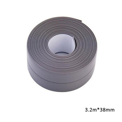 3.2mx38mm Bathroom Shower Sink Bath Sealing Strip Tape White PVC Self adhesive Waterproof Wall Sticker for Bathroom Kitchen - DunbiBeauty, LLC