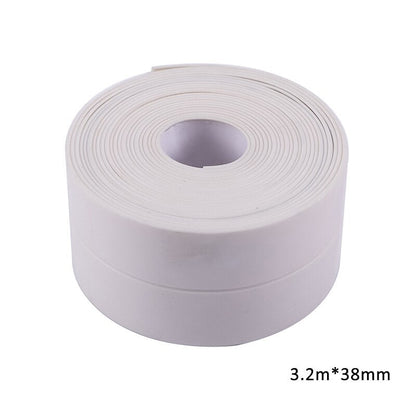 3.2mx38mm Bathroom Shower Sink Bath Sealing Strip Tape White PVC Self adhesive Waterproof Wall Sticker for Bathroom Kitchen - DunbiBeauty, LLC