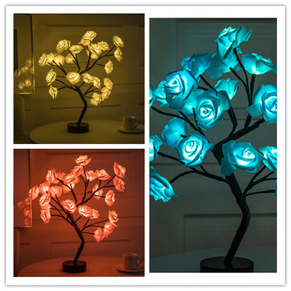 Rose Flower Tree LED Lamp