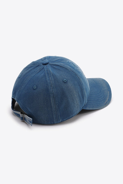 Distressed Adjustable Baseball Cap