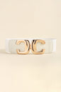 Zinc Alloy Buckle Elastic Wide Belt