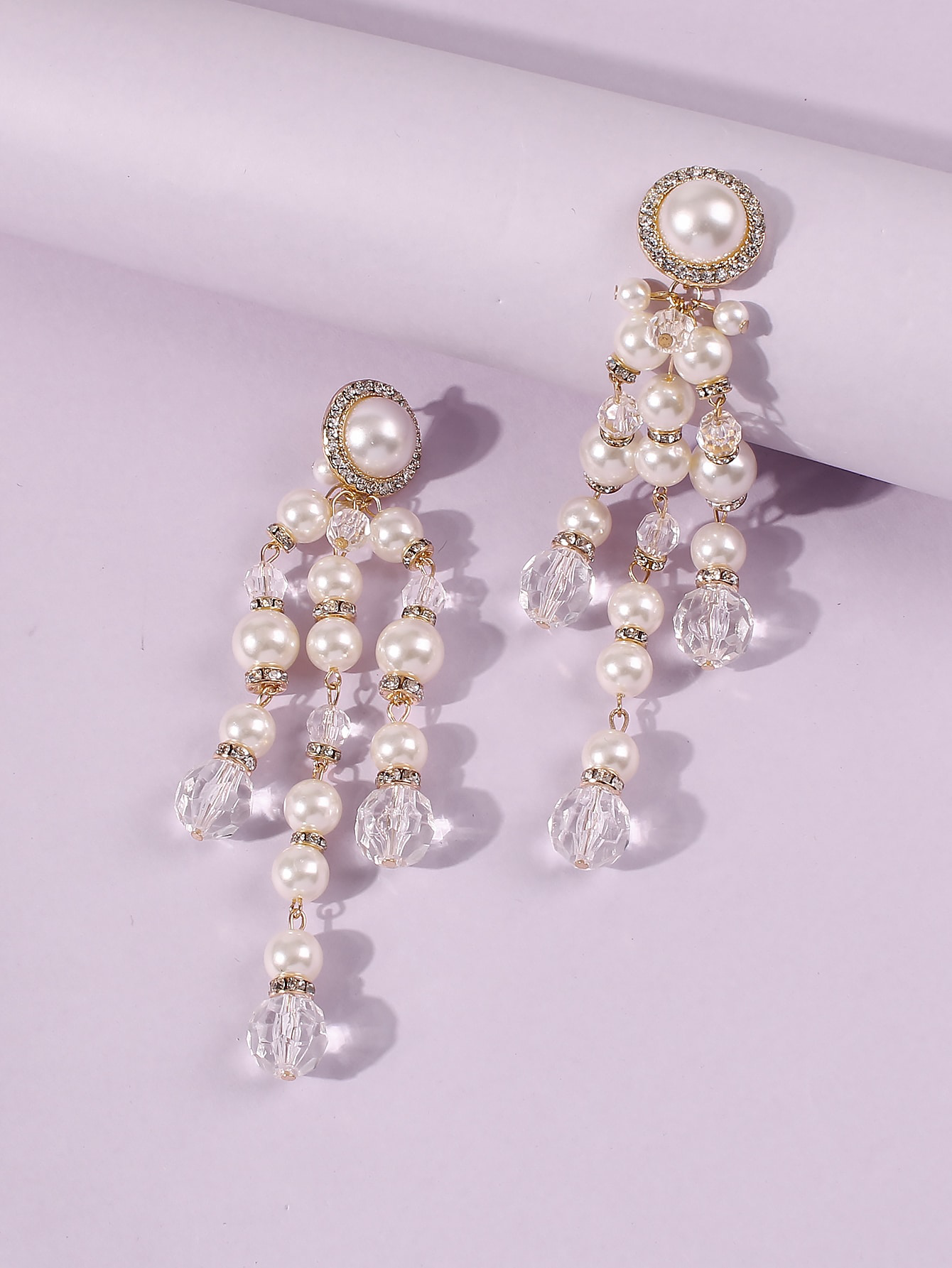 Plastic Pearl Bead Drop Earrings (US Only Shipping) Kiwidrop