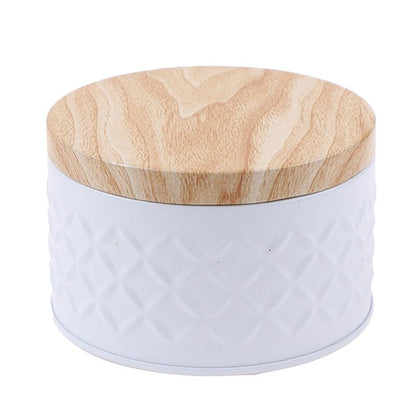 Round Wood Storage Box Zendrop