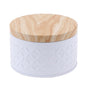 Round Wood Storage Box Zendrop