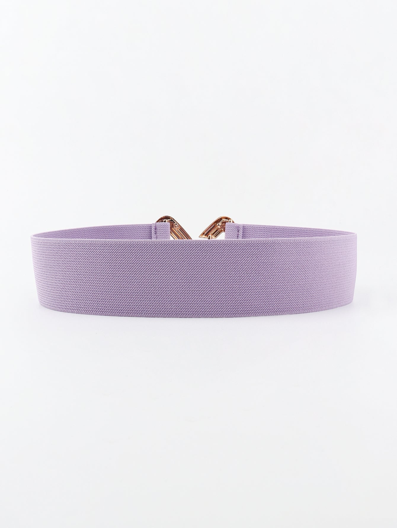 Geometric Buckle Elastic Wide Belt