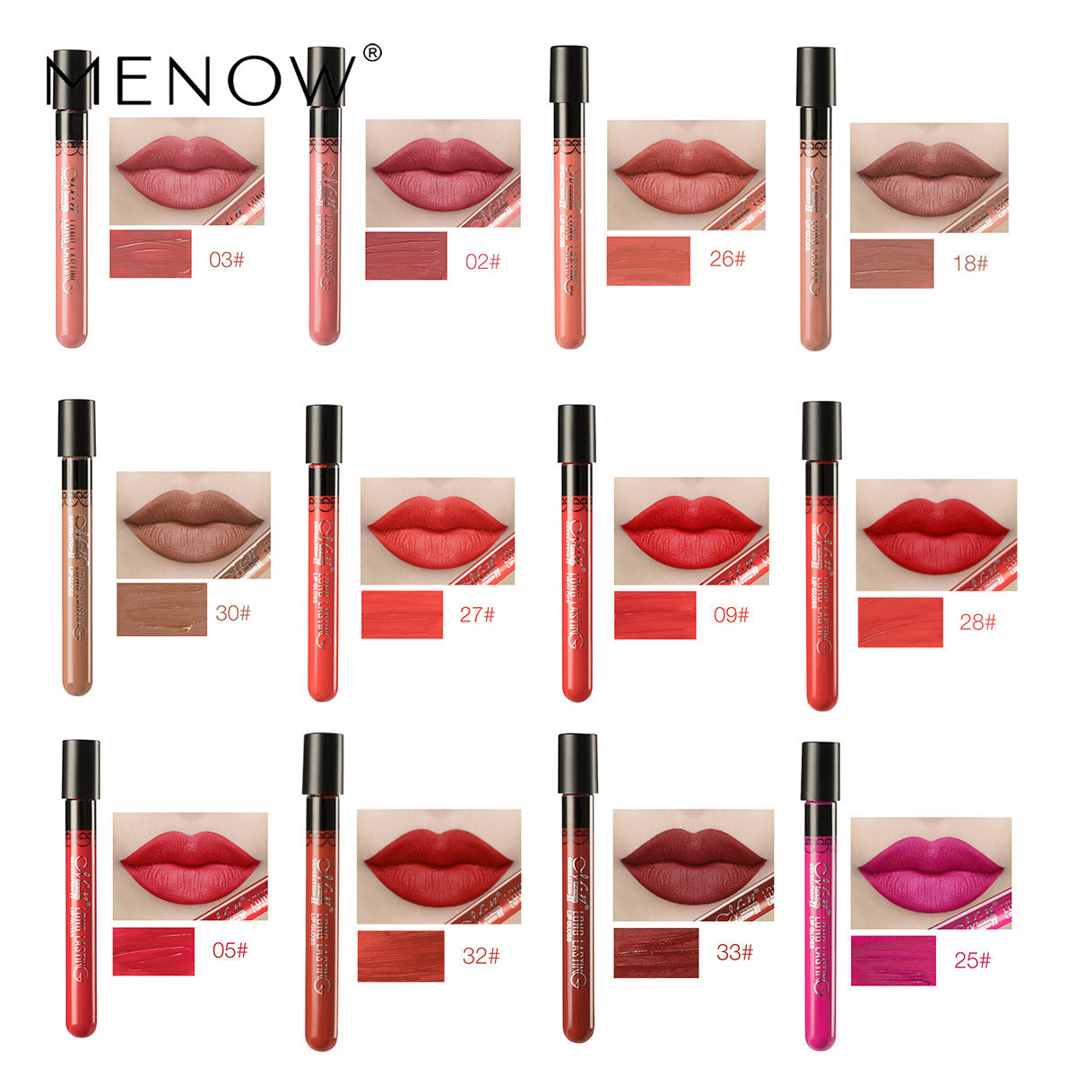 MENOW Long Lasting Non-Stick Matte Lip Gloss Hypersku