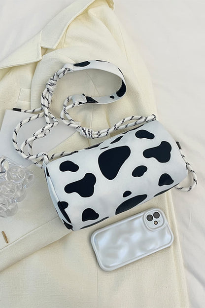 Animal Print Nylon Handbag