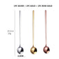 3Pcs 304 Food Grade Stainless Steel Spoon Set Long Handle Ice Cream Tea Coffee Spoons Kitchen Accessories - DunbiBeauty, LLC