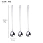 3Pcs 304 Food Grade Stainless Steel Spoon Set Long Handle Ice Cream Tea Coffee Spoons Kitchen Accessories - DunbiBeauty, LLC