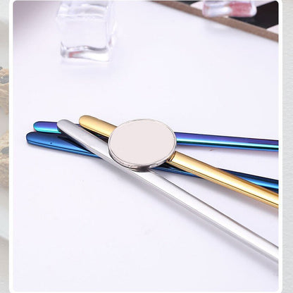 3Pcs 304 Food Grade Stainless Steel Spoon Set Long Handle Ice Cream Tea Coffee Spoons Kitchen Accessories - DunbiBeauty, LLC