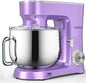 COOKLEE Stand Mixer, 9.5 Qt. 660W 10-Speed Electric Kitchen Mixer with Dishwasher-Safe Dough Hooks, Flat Beaters, Wire Whip & Pouring Shield Attachments for Most Home Cooks, SM-1551, Lavender