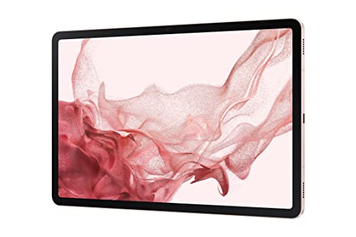 Samsung Galaxy Tab S8+ Android Tablet, 12.4” Large AMOLED Screen, 128GB Storage, Wi-Fi 6E, Ultra Wide Camera, S Pen Included, Long Lasting Battery, Pink Gold Spreadr