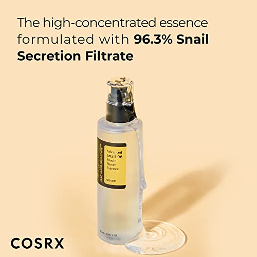 COSRX Skin Cycling Routine - Snail Mucin 96% Essence + Retinol 0.1 Cream, Recovery Set for Face and Neck, Fine Lines Spot Treatment, Repair Cream for Face