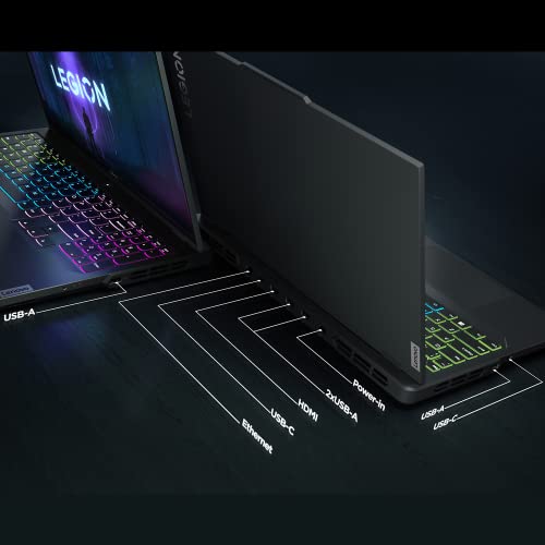 Lenovo Legion Pro 5i Gaming Laptop, 16" WQHD IPS 165Hz Display, GeForce RTX 4070, Intel 13th Gen i9-13900HX, 64GB DDR5 RAM, 2TB SSD + 2TB SSD, Webcam, 4-Zone RGB Backlit KB, Wi-Fi 6E, Windows 11 Home