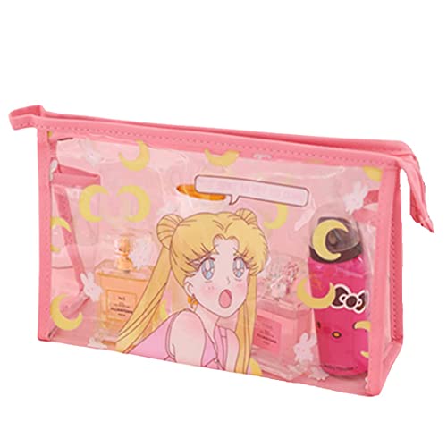 Sailor Moon Clear Makeup Bags, Kawaii Makeup Bag Organizer, Mother's Day Gift Clear Travel Bags for Toiletries Gift for Girls Women? Spreadr