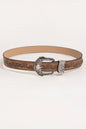 Floral PU Leather Belt