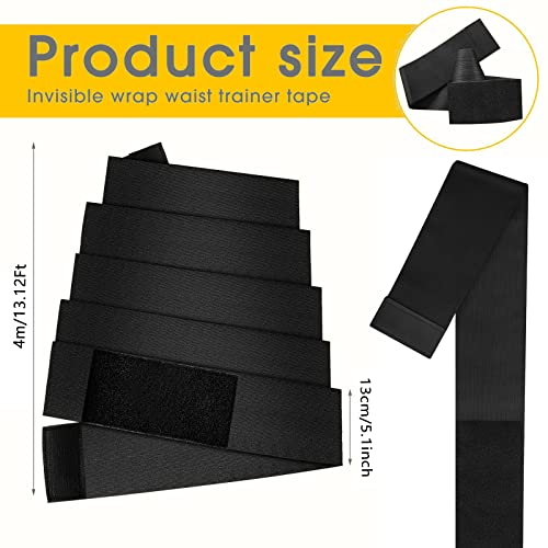 Waist Trainer for Women Lower Belly Fat, Invisible Waist Wrap for Stomach, Non-Slip Waist Trainer for Women Plus Size, Adjustable and Comfortable Waist Trimmer for Women Black Spreadr