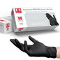 Basic Medical Black Nitrile Exam Gloves - Latex-Free & Powder-Free, 5 mil Gloves, NGPF-1045(pack of 100), Medium