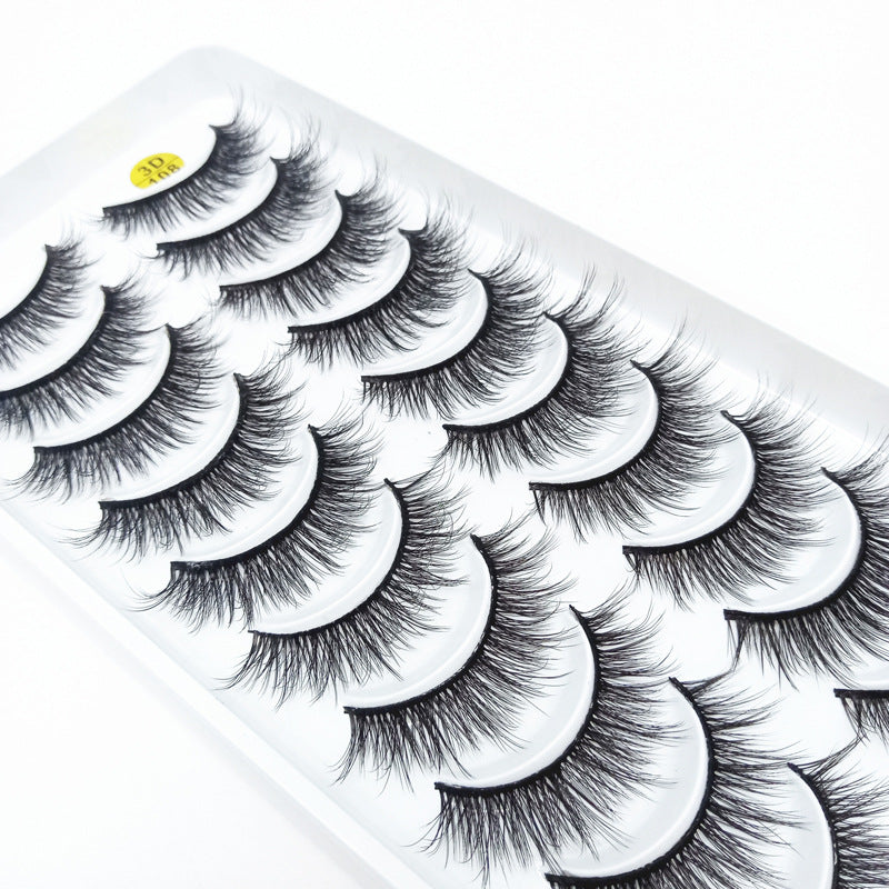 Women's Simple Three-dimensional Natural Ten Pairs Of False Eyelashes